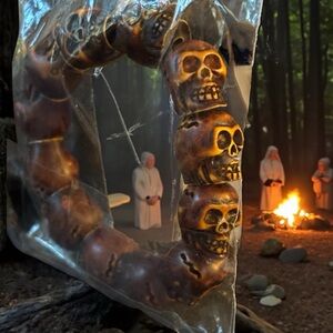 👻 Halloween Creepy skull stretch bracelet